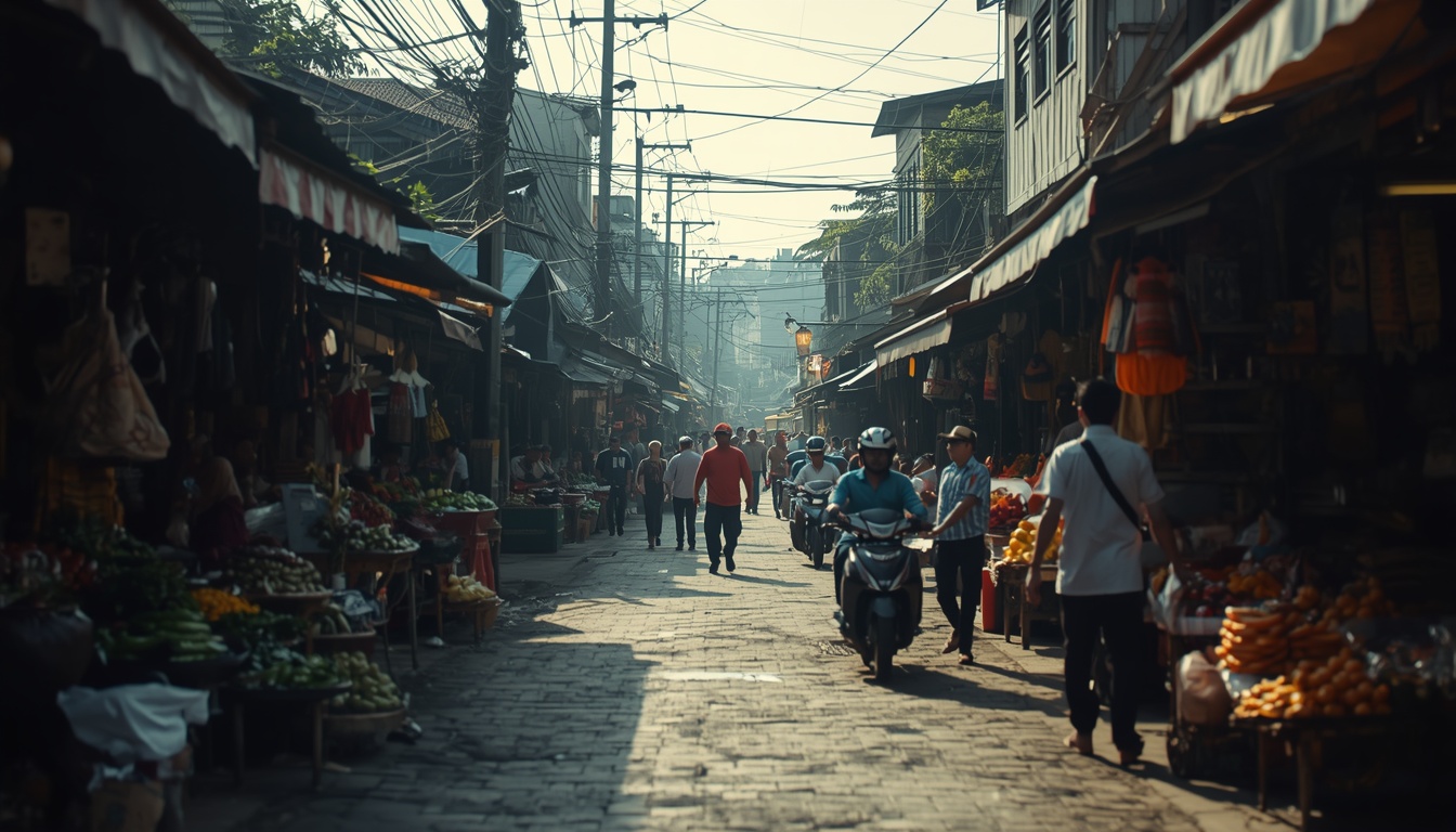 Street market in Denpasar