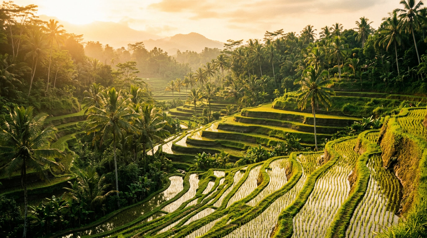 Terraced land in Bali